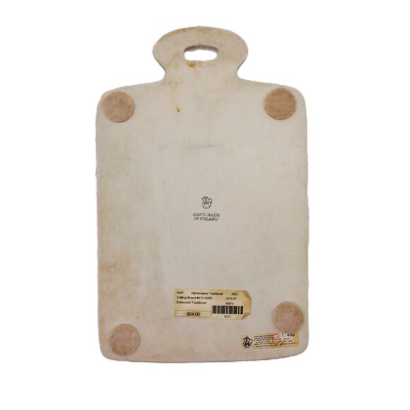 Ceramika Artystyczna Cutting Board #411-1036X Traditional Kitchenware 7x11.25" - Picture 8 of 15